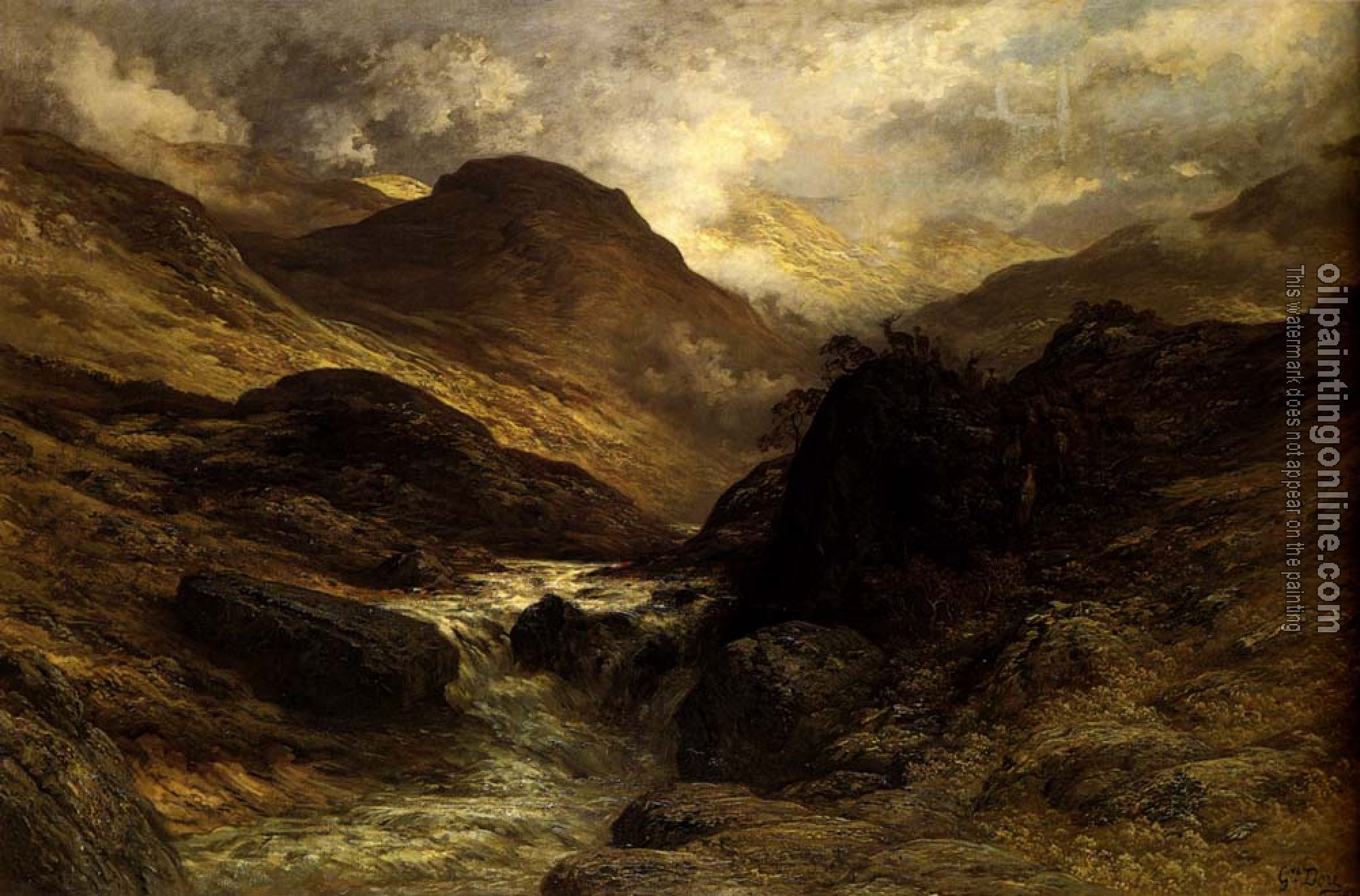 Paul Gustave Dore - Gorge In The Mountains